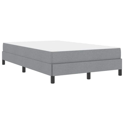 Boxspringbett mit Matratze Hellgrau 120 x 200 cm Stoff