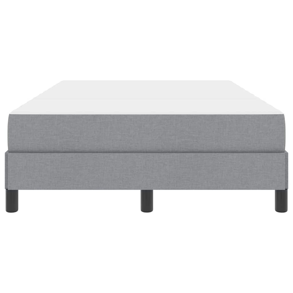 Boxspringbett mit Matratze Hellgrau 120 x 200 cm Stoff