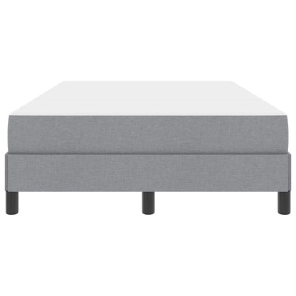 Boxspringbett mit Matratze Hellgrau 120 x 200 cm Stoff
