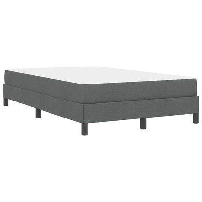 Boxspringbett mit Matratze Dunkelgrau 120 x 200 cm Stoff
