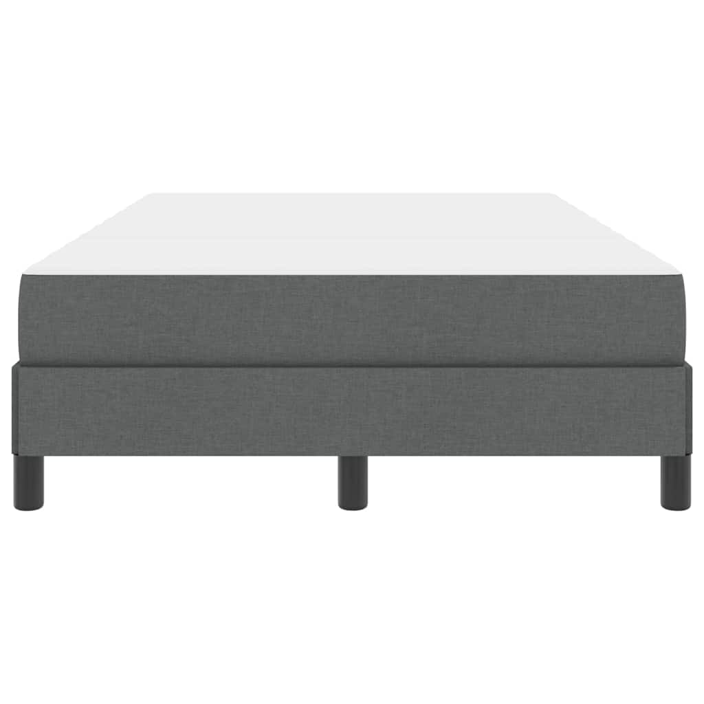 Boxspringbett mit Matratze Dunkelgrau 120 x 200 cm Stoff