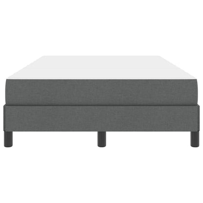 Boxspringbett mit Matratze Dunkelgrau 120 x 200 cm Stoff