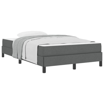 Boxspringbett mit Matratze Dunkelgrau 120 x 200 cm Stoff