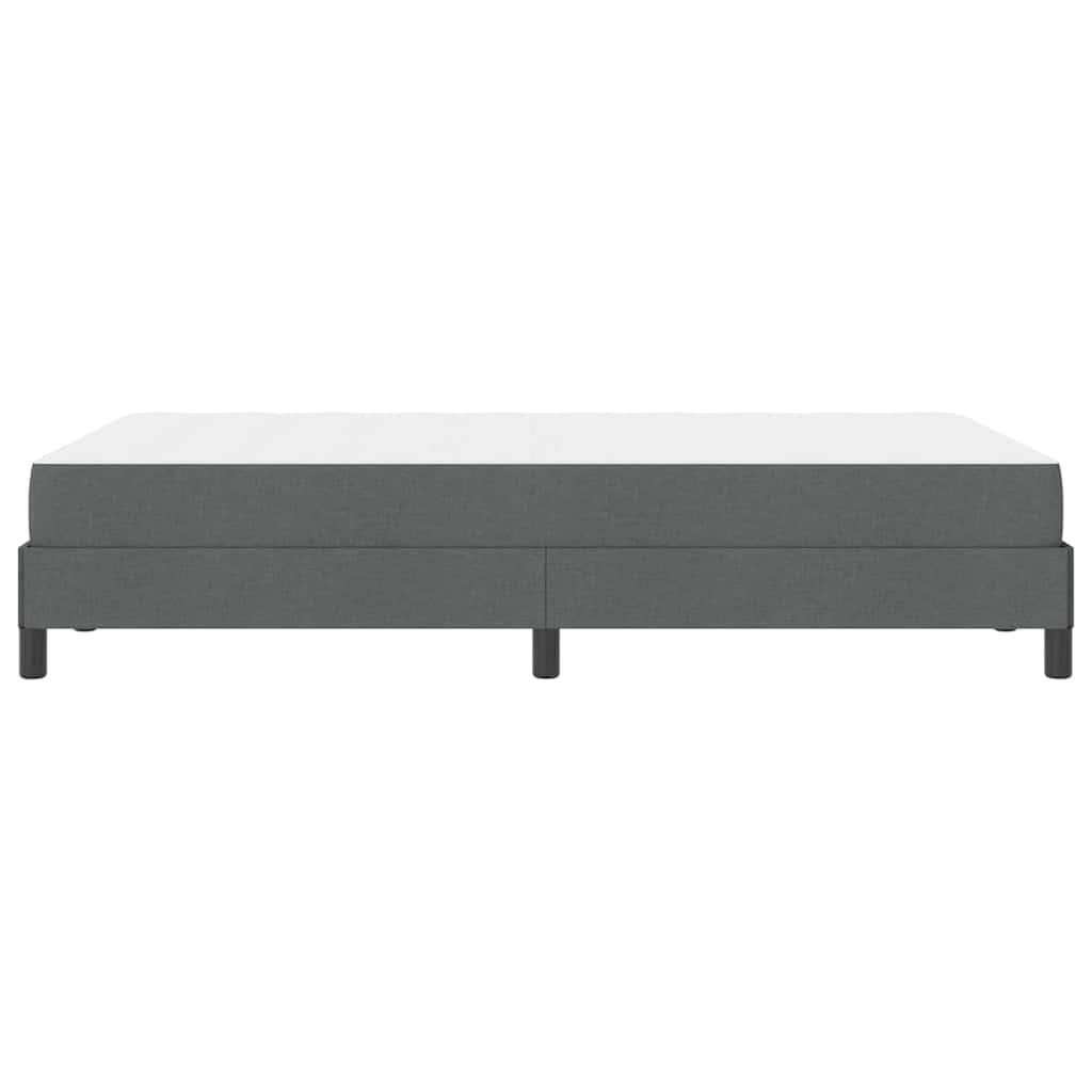 Boxspringbett mit Matratze Dunkelgrau 120 x 200 cm Stoff