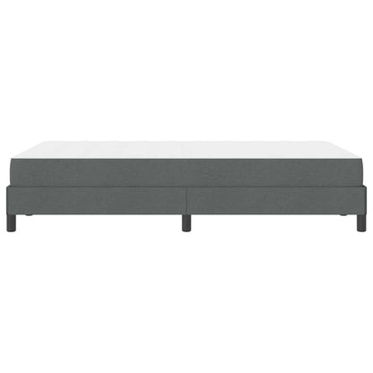 Boxspringbett mit Matratze Dunkelgrau 120 x 200 cm Stoff