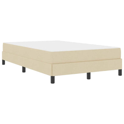 Boxspringbett mit Matratze Creme 120 x 200 cm Stoff