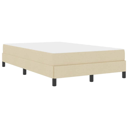 Boxspringbett mit Matratze Creme 120 x 200 cm Stoff