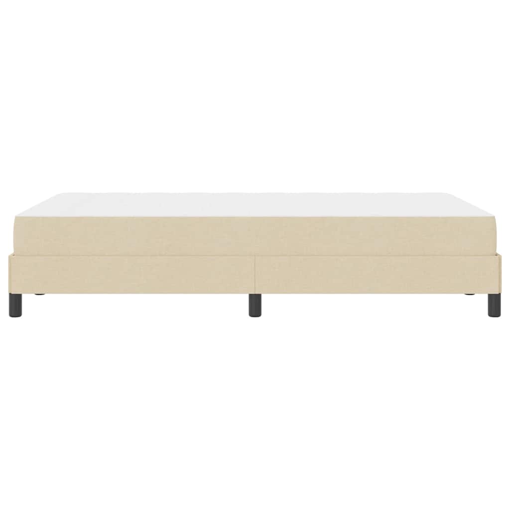 Boxspringbett mit Matratze Creme 120 x 200 cm Stoff
