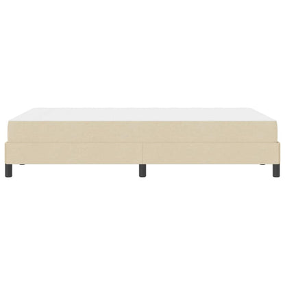 Boxspringbett mit Matratze Creme 120 x 200 cm Stoff
