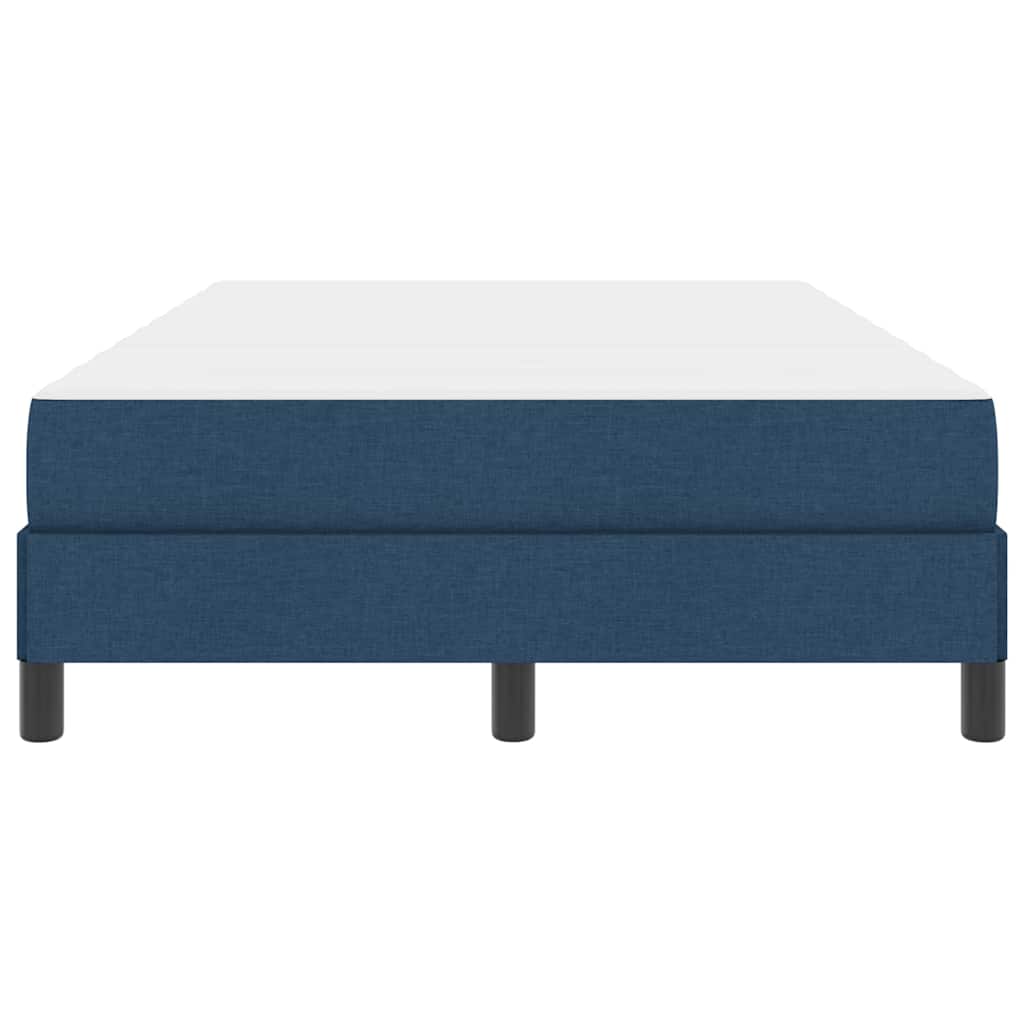 Boxspringbett mit Matratze Blau 120 x 200 cm Stoff
