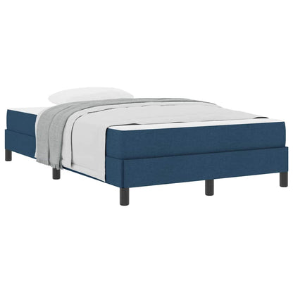 Boxspringbett mit Matratze Blau 120 x 200 cm Stoff