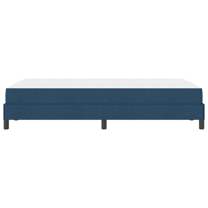 Boxspringbett mit Matratze Blau 120 x 200 cm Stoff