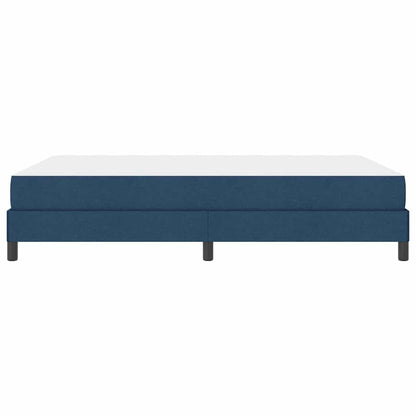 Boxspringbett mit Matratze Blau 140 x 190 cm Stoff