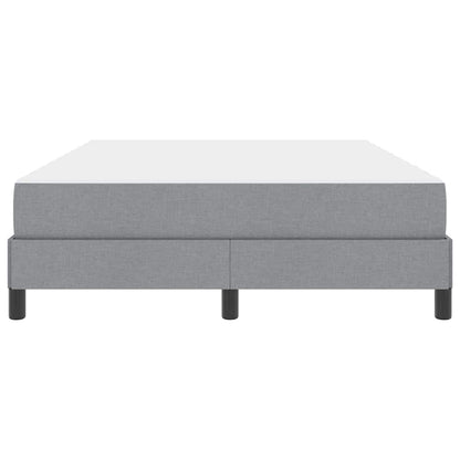 Boxspringbett mit Matratze Hellgrau 140 x 200 cm Stoff