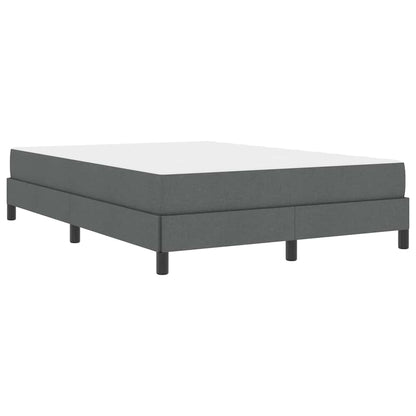 Boxspringbett mit Matratze Dunkelgrau 140 x 200 cm Stoff