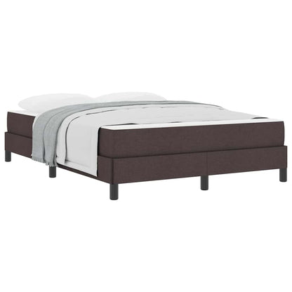 Boxspringbett mit Matratze Dunkelbraun 140 x 200 cm Stoff