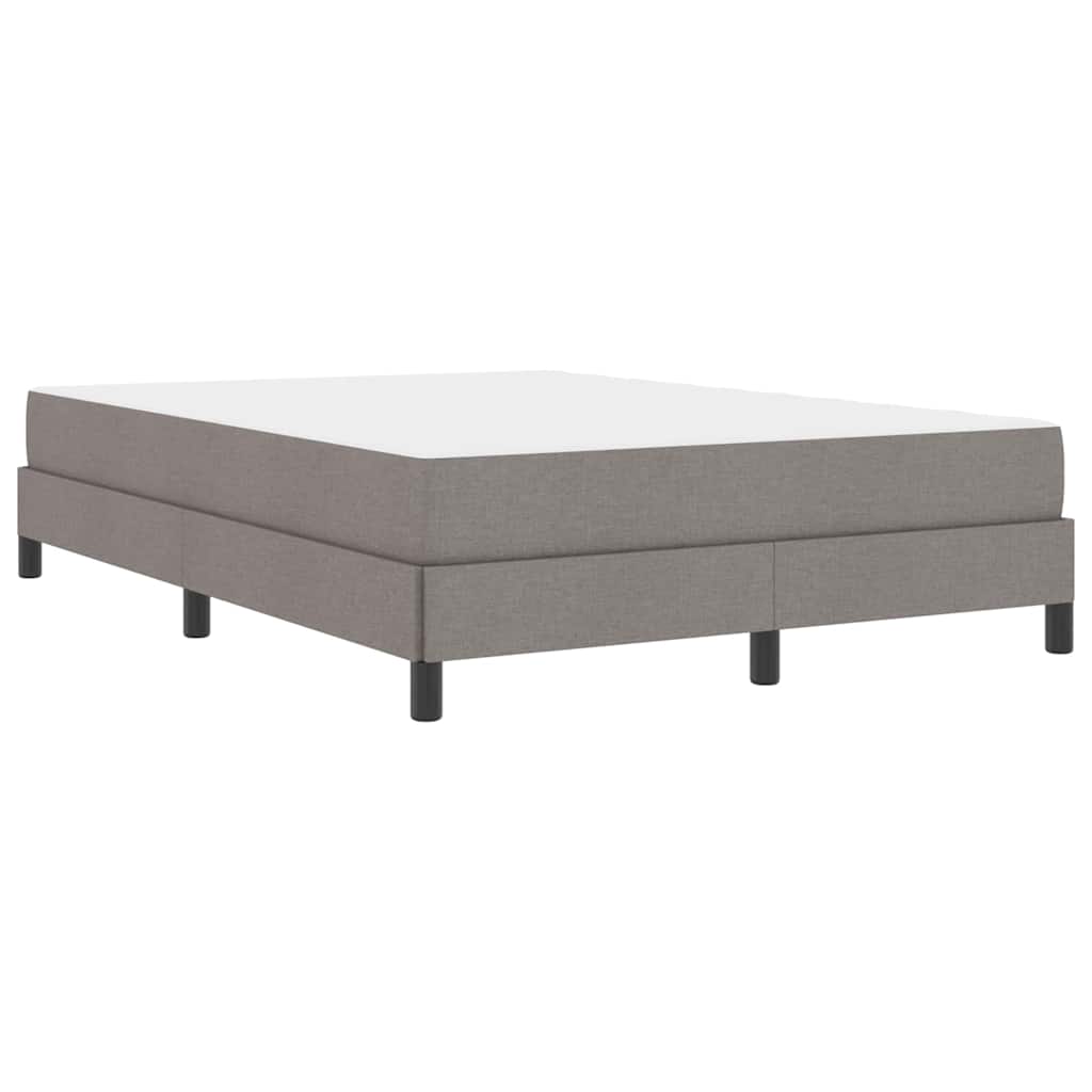 Boxspringbett mit Matratze Taupe 140 x 200 cm Stoff