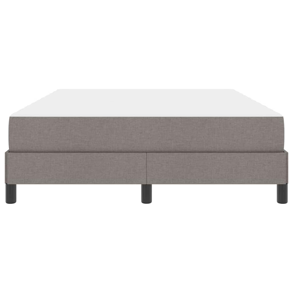 Boxspringbett mit Matratze Taupe 140 x 200 cm Stoff