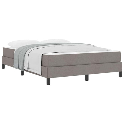 Boxspringbett mit Matratze Taupe 140 x 200 cm Stoff