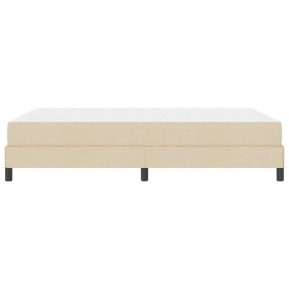Boxspringbett mit Matratze Creme 140 x 200 cm Stoff
