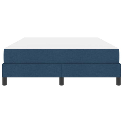 Boxspringbett mit Matratze Blau 140 x 200 cm Stoff