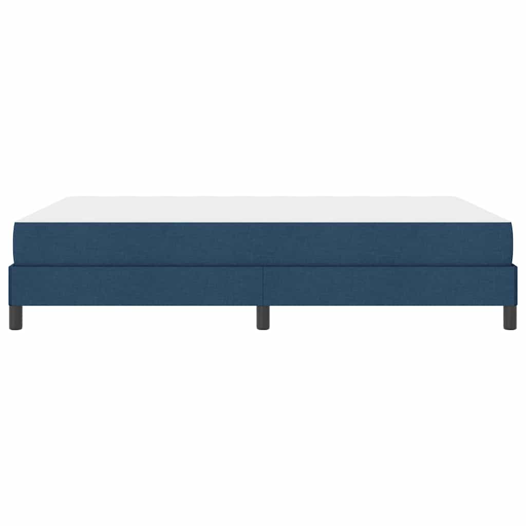 Boxspringbett mit Matratze Blau 140 x 200 cm Stoff