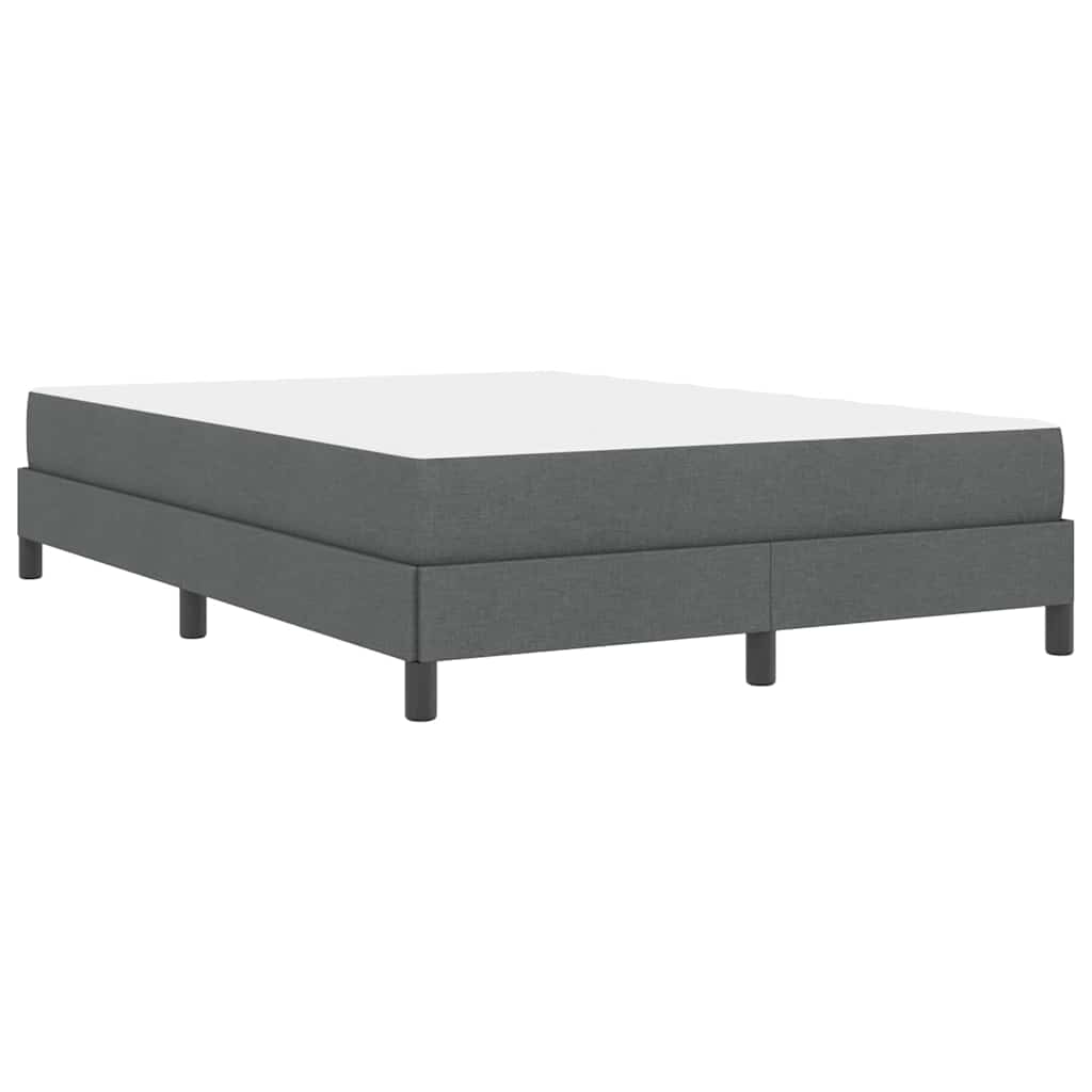 Boxspringbett mit Matratze Dunkelgrau 160 x 200 cm Stoff