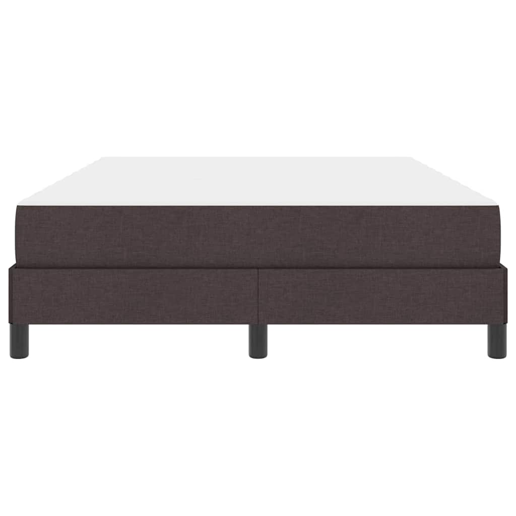 Boxspringbett mit Matratze Dunkelbraun 160 x 200 cm Stoff