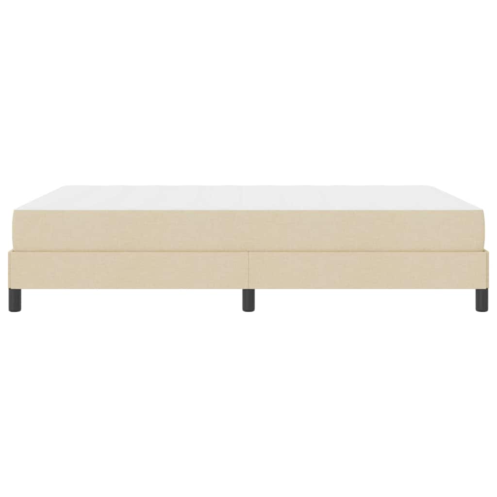 Boxspringbett mit Matratze Creme 160 x 200 cm Stoff