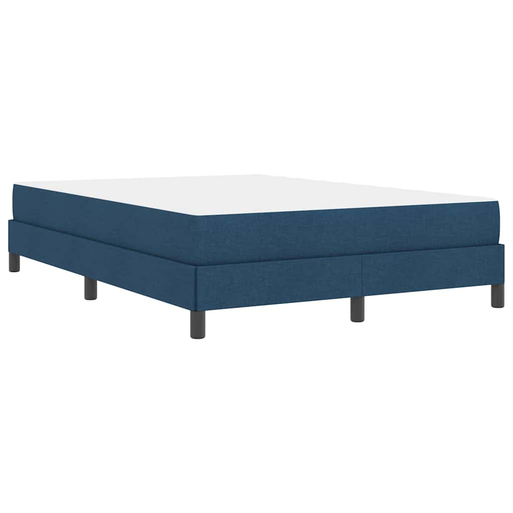Boxspringbett mit Matratze Blau 160 x 200 cm Stoff