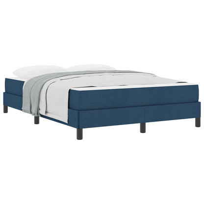 Boxspringbett mit Matratze Blau 160 x 200 cm Stoff