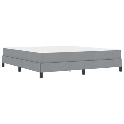 Boxspringbett mit Matratze Hellgrau 180 x 200 cm Stoff
