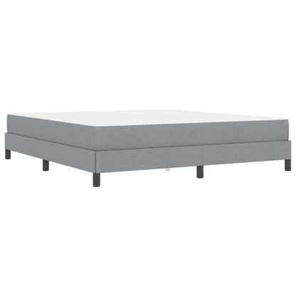 Boxspringbett mit Matratze Hellgrau 180 x 200 cm Stoff