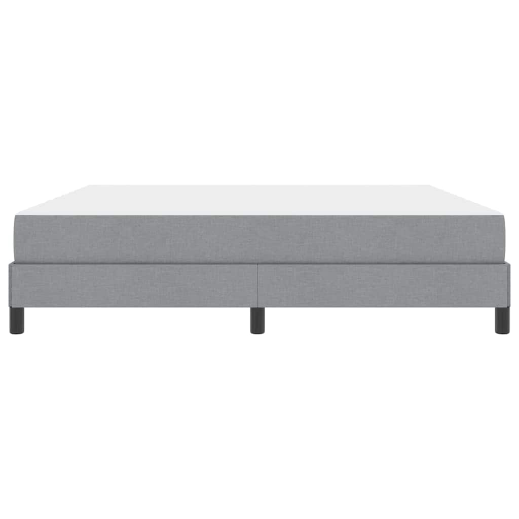 Boxspringbett mit Matratze Hellgrau 180 x 200 cm Stoff