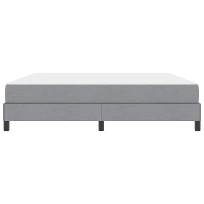Boxspringbett mit Matratze Hellgrau 180 x 200 cm Stoff