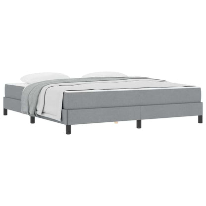Boxspringbett mit Matratze Hellgrau 180 x 200 cm Stoff
