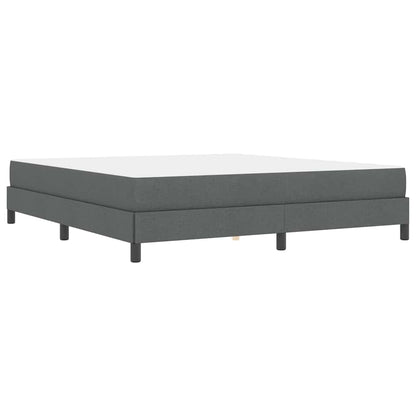 Boxspringbett mit Matratze Dunkelgrau 180 x 200 cm Stoff