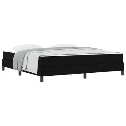 Boxspringbett mit Matratze Schwarz 180 x 200 cm Stoff