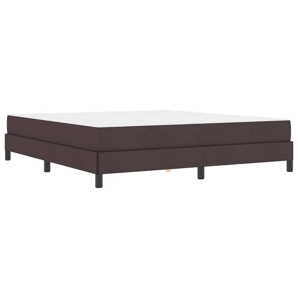 Boxspringbett mit Matratze Dunkelbraun 180 x 200 cm Stoff