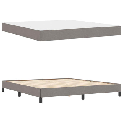 Boxspringbett mit Matratze Taupe 180 x 200 cm Stoff