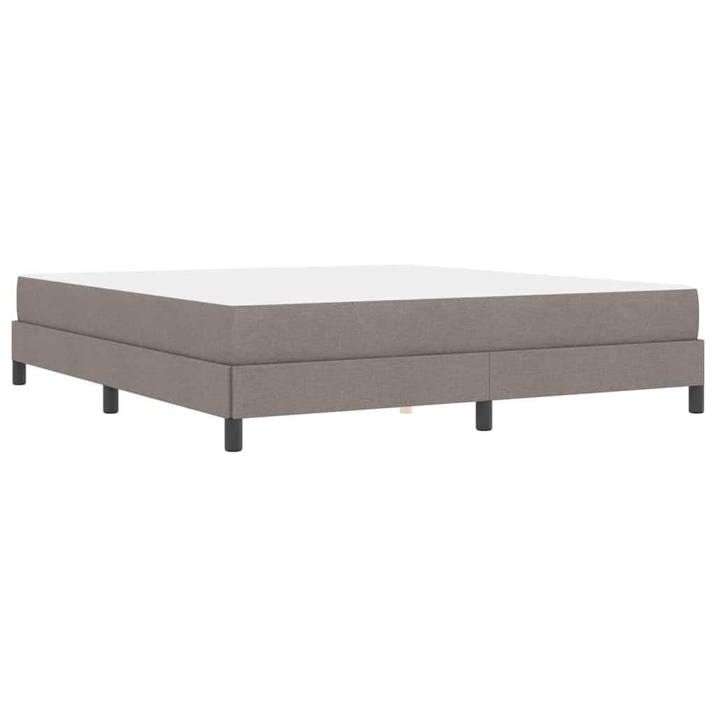 Boxspringbett mit Matratze Taupe 180 x 200 cm Stoff