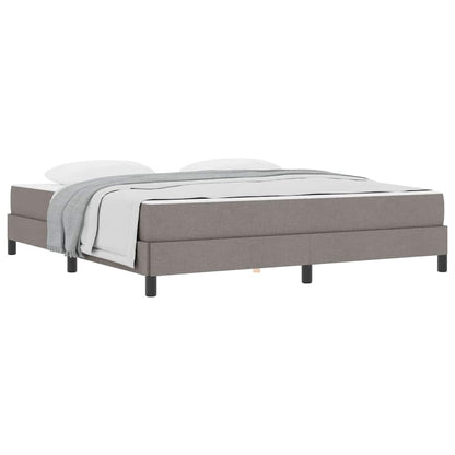 Boxspringbett mit Matratze Taupe 180 x 200 cm Stoff
