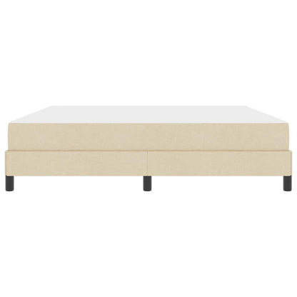 Boxspringbett mit Matratze Creme 180 x 200 cm Stoff
