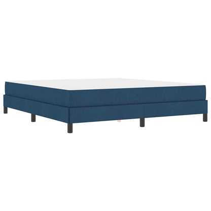 Boxspringbett mit Matratze Blau 180 x 200 cm Stoff