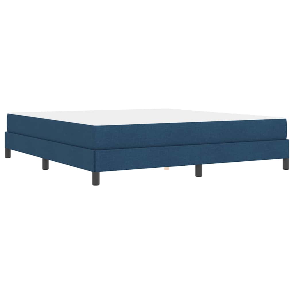 Boxspringbett mit Matratze Blau 180 x 200 cm Stoff