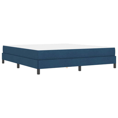 Boxspringbett mit Matratze Blau 180 x 200 cm Stoff