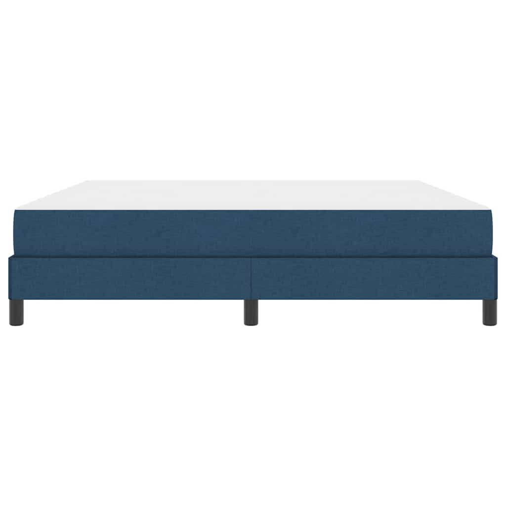 Boxspringbett mit Matratze Blau 180 x 200 cm Stoff