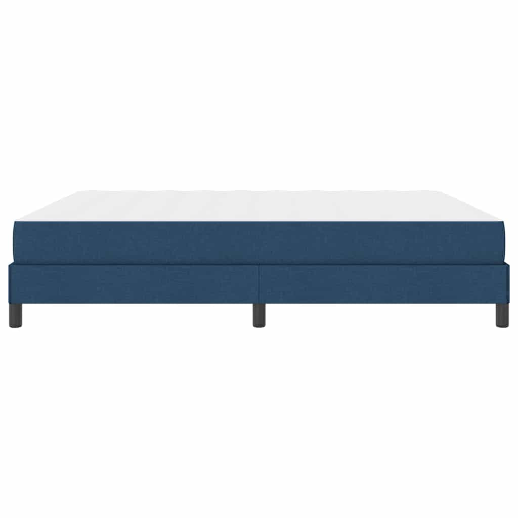 Boxspringbett mit Matratze Blau 180 x 200 cm Stoff