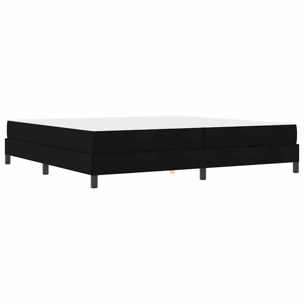 Boxspringbett mit Matratze Schwarz 200 x 200 cm Stoff