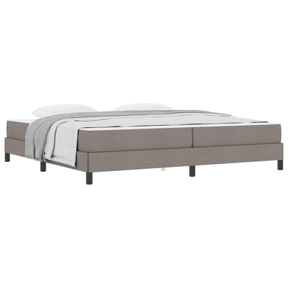 Boxspringbett mit Matratze Taupe 200 x 200 cm Stoff